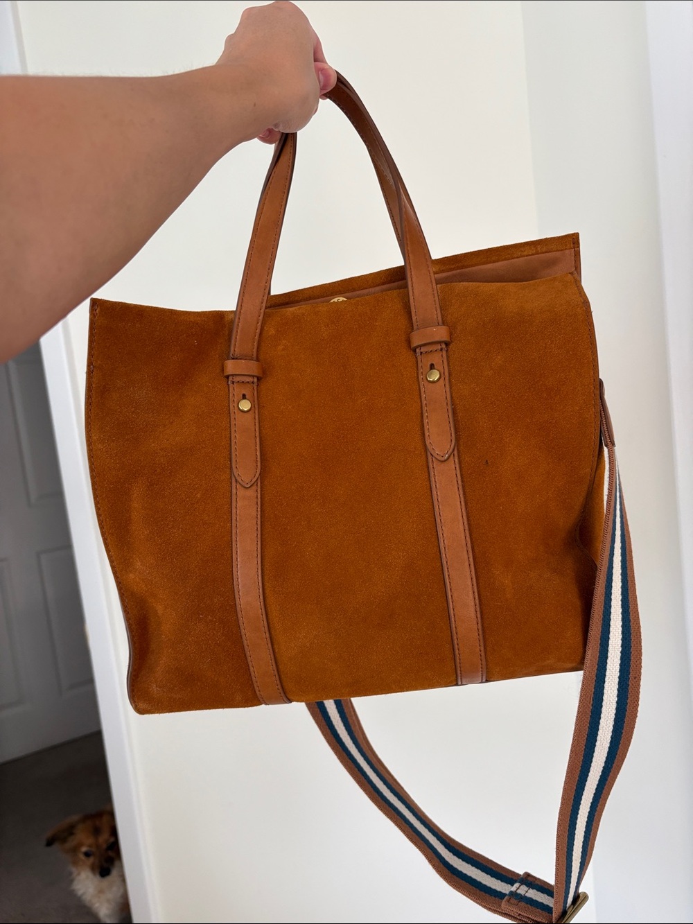 Fossil - Suede Kingston Tote - Picture 2 of 6